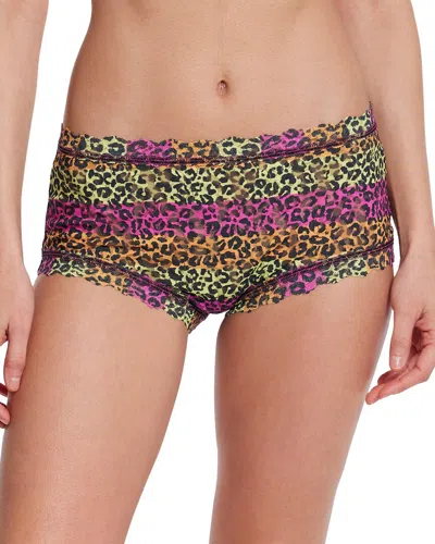 Hanky Panky Printed High Rise Boyshort In Multi