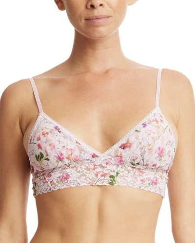 Hanky Panky Printed Lace Bralette In Rise And Vines