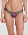 Hanky Panky Printed Low-rise Signature Lace Thong In Its Electric