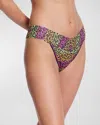 Hanky Panky Printed Original-rise Signature Lace Thong In Its Electric