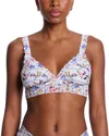 Hanky Panky Flower Crown Crossover Bralette Flower Crown In Flower Crown