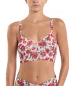 Hanky Panky Zebra-print Lace Retro Bralette In Je' Taime