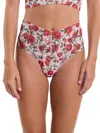 Hanky Panky Floral-print Retro Lace V-kini Briefs In Multicolor