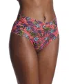 Hanky Panky Printed Retro Lace Thong In Wonderland Blooms