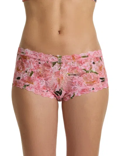 Hanky Panky Printed Signature Lace® Boyshort In Pink