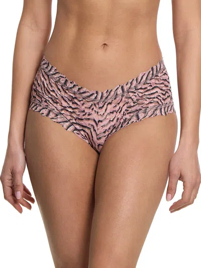 Hanky Panky Printed Signature Lace Boyshort In Nude