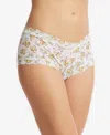 Hanky Panky Printed Signature Lace Boyshort In Forever Gold