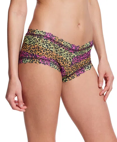 HANKY PANKY WOMEN'S PRINTED SIGNATURE LACE BOYSHORT