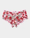 Hanky Panky Printed Signature Lace Boyshorts In Je' Taime (pink)