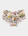 Hanky Panky Printed Signature Lace Boyshort In Overjoyed (pink)