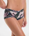 Hanky Panky Printed Signature Lace Boyshort In Romantique (black)