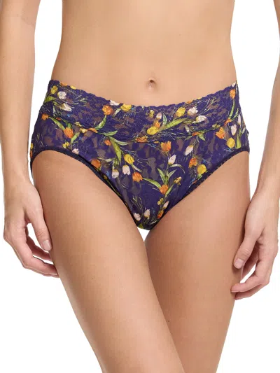 Hanky Panky Women's Printed Signature Lace French Brief Panty In Multicolor