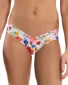 Hanky Panky Printed Signature Lace Low Rise Thong In Multi