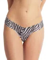 Hanky Panky Low-rise Printed Lace Thong In A To Zebra