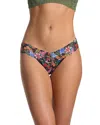 Hanky Panky Printed Signature Lace Low Rise Thong In Multi