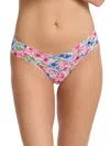 Hanky Panky Printed Signature Lace Low Rise Thong In Multicolor