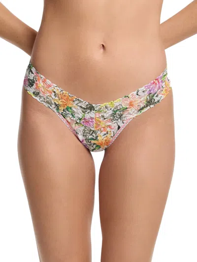 Hanky Panky Printed Signature Lace® Low Rise Thong In Multi