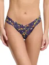 Hanky Panky Printed Signature Lace Low Rise Thong In Multicolor