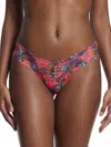 Hanky Panky Printed Signature Lace Original Rise Thong In Multicolor