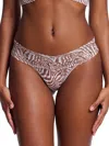 Hanky Panky Printed Signature Lace Low Rise Thong In Multicolor