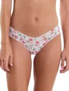 Hanky Panky Printed Signature Lace Low Rise Thong In Multicolor