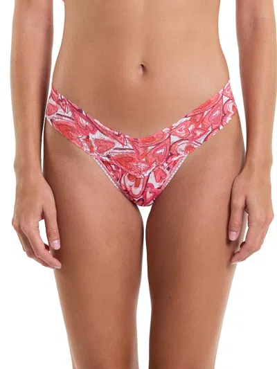 Hanky Panky Printed Signature Lace Low Rise Thong In Multicolor