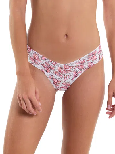 Hanky Panky Printed Signature Lace Low Rise Thong In Multicolor
