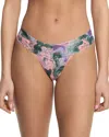 Hanky Panky Printed Signature Lace Low Rise Thong In Painter