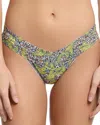 Hanky Panky Printed Signature Lace Low Rise Thong In Pick Me
