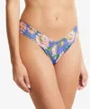 HANKY PANKY PRINTED SIGNATURE LACE LOW RISE THONG, PR4911