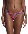 Hanky Panky Printed Signature Lace Original Rise Thong In Wonderland Blooms