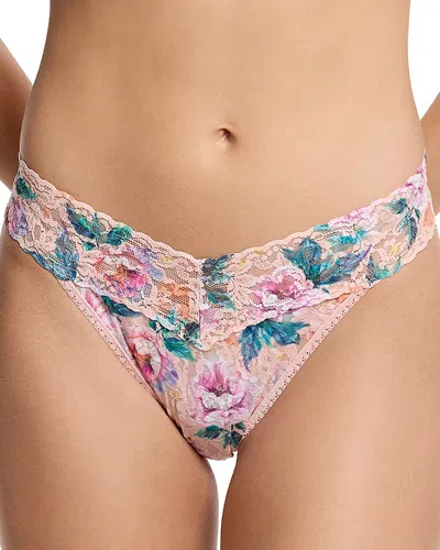 HANKY PANKY PRINTED SIGNATURE LACE ORIGINAL RISE THONG