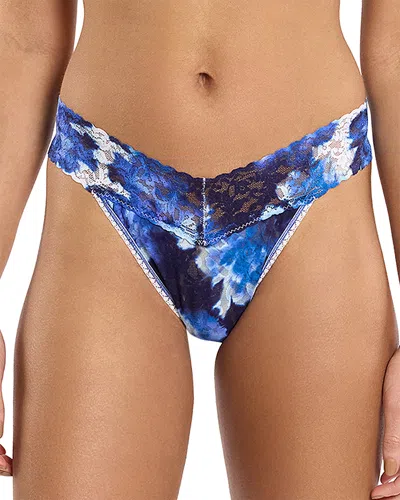 HANKY PANKY PRINTED SIGNATURE LACE ORIGINAL RISE THONG