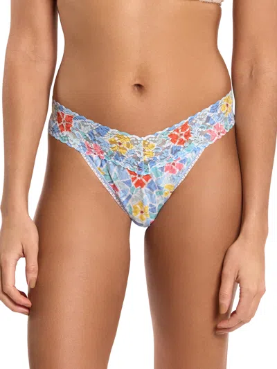 HANKY PANKY PRINTED SIGNATURE LACE® ORIGINAL RISE THONG