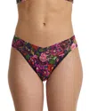 Hanky Panky Printed Signature Lace Original Rise Thong In Multi