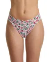 Hanky Panky Printed Signature Lace Original Rise Thong In Multi