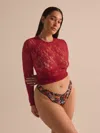 Hanky Panky Printed Signature Lace® Original Rise Thong In Multi
