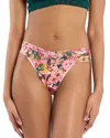 Hanky Panky Printed Signature Lace Original Rise Thong In Multi