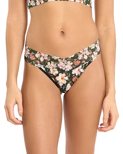 HANKY PANKY PRINTED SIGNATURE LACE ORIGINAL RISE THONG
