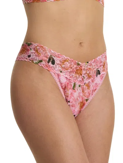 HANKY PANKY PRINTED SIGNATURE LACE® ORIGINAL RISE THONG