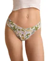 Hanky Panky Printed Signature Lace Original Rise Thong In Multi