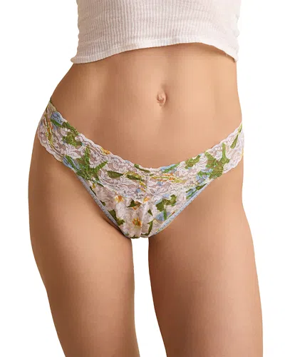 HANKY PANKY PRINTED SIGNATURE LACE ORIGINAL RISE THONG