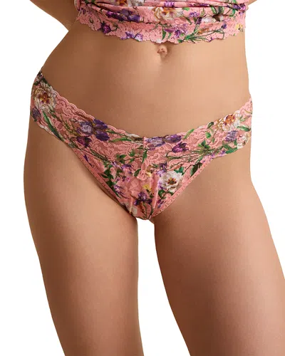 Hanky Panky Printed Signature Lace Original Rise Thong In Multi