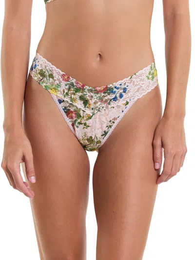 Hanky Panky Printed Signature Lace Original Rise Thong In Multicolor