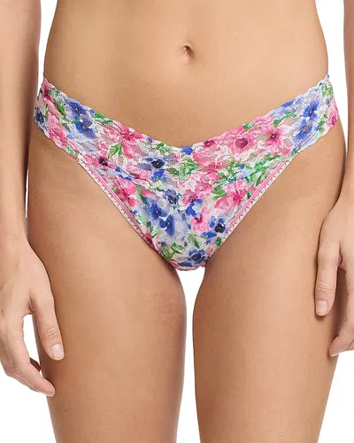 HANKY PANKY PRINTED SIGNATURE LACE ORIGINAL RISE THONG