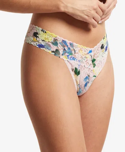 Hanky Panky Printed Signature Lace Original Rise Thong, Pr4811 In Cannes You Believe It