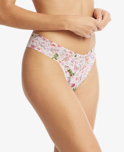 Hanky Panky Printed Signature Lace Original Rise Thong, Pr4811 In Rise And Vines