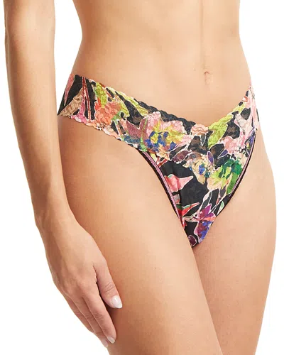Hanky Panky Printed Signature Lace Original Rise Thong In Unapologetic