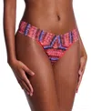 Hanky Panky Printed Signature Lace Original Rise Thong Underwear In Dip Dye