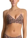 Hanky Panky Padded Lace Bralette In Animal Print